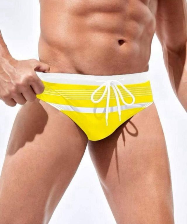 bañador talla L amarillo slip