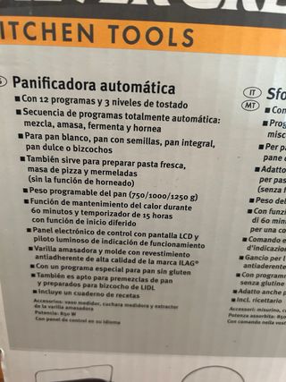 panificadora automática Silvercrest