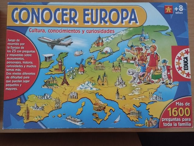 Juego de mesa conocer europa