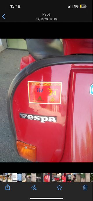 Vespa FL 125 CC Roja