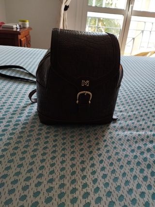 bolso-mochila María mare de piel