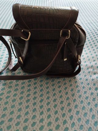 bolso-mochila María mare de piel
