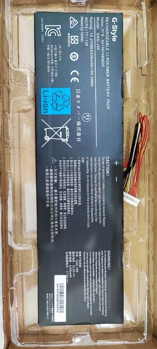 Batería NUEVA y ORIGINAL portátil gigabyte Aero