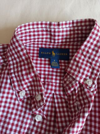 Camisas Ralph Lauren y gap.talla 6-8