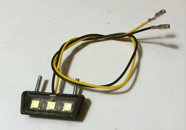 Luz o piloto matrícula led moto