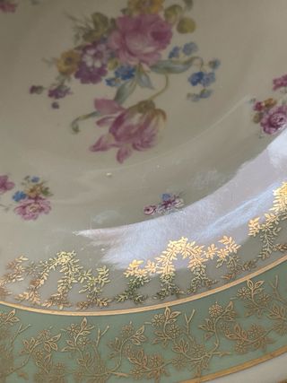 piatto o centrotavolo  in oro zecchino