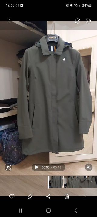 K- way donna - mathy bonded - green (originale)