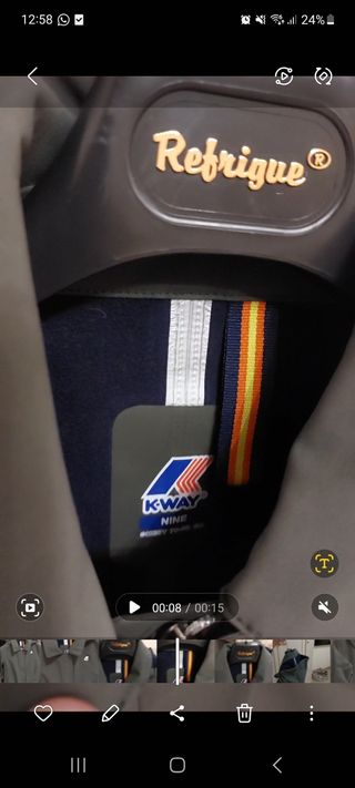 K- way donna - mathy bonded - green (originale)