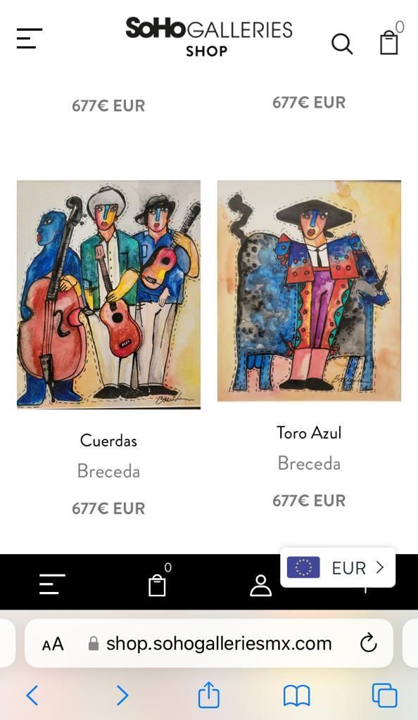 Cuadro enmarcado de Breceda