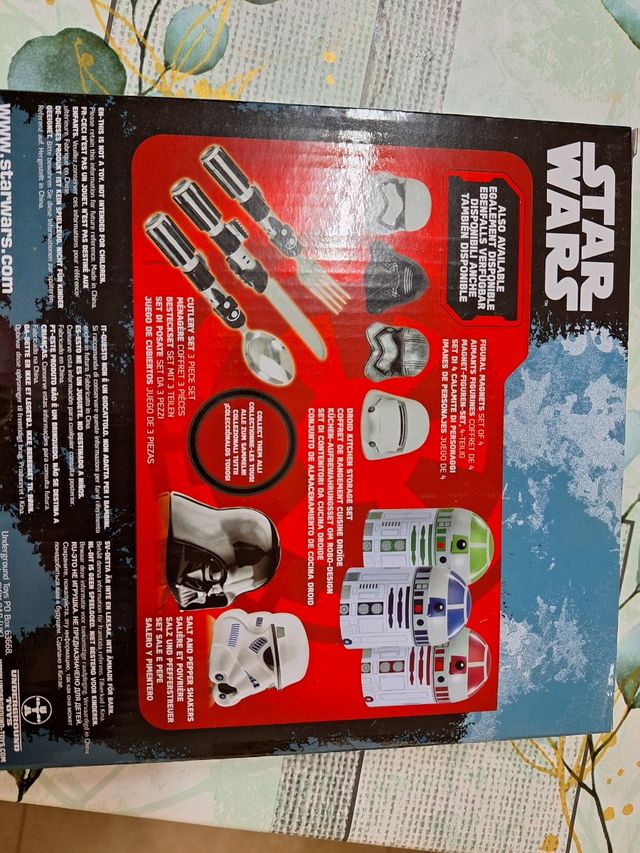 Juego de 4 platos melamina Star Wars