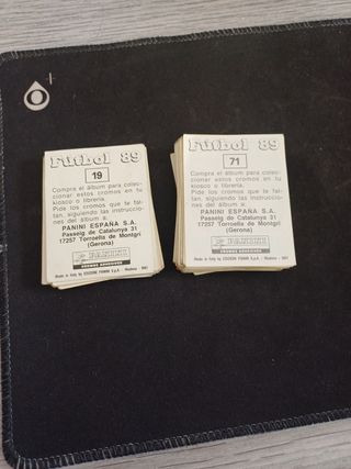 Cromos futbol 89 Panini