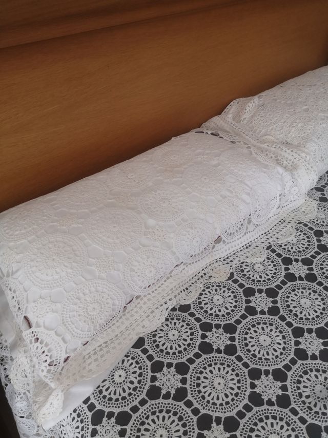 Colcha croché hecha a mano