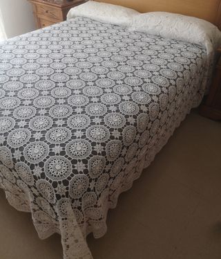 Colcha croché hecha a mano