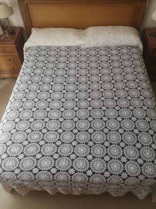 Colcha croché hecha a mano