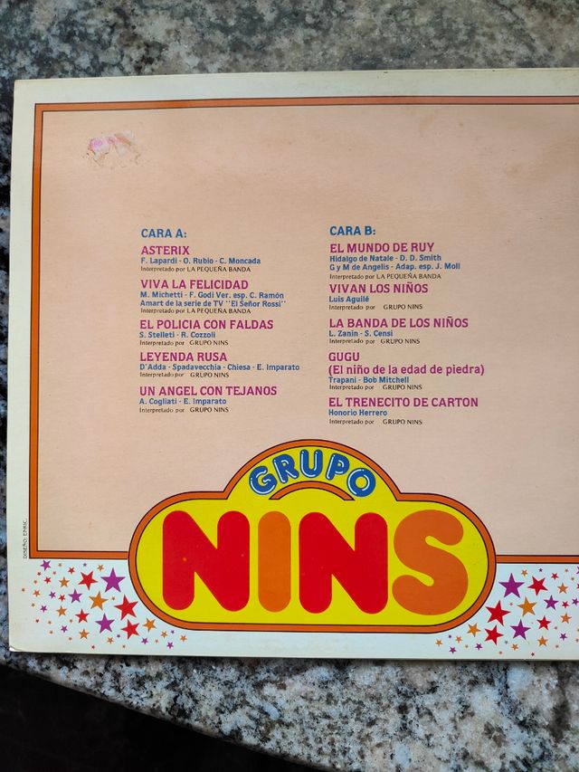 Grupo NINS Disco Vinilo