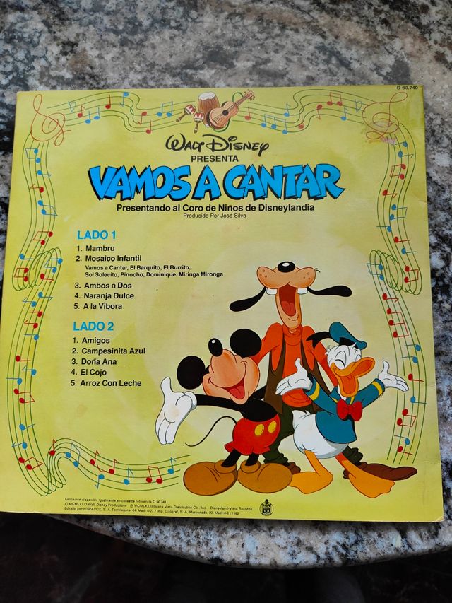 Vamos a Cantar Disney Disco Vinilo