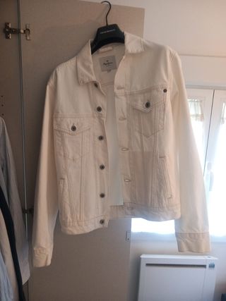 Cazadoras vaqueras blanca