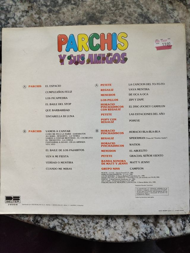 Parchís y sus Amigos Disco Vinilo