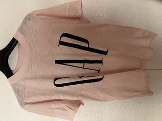 Camiseta Gap rosa algodón