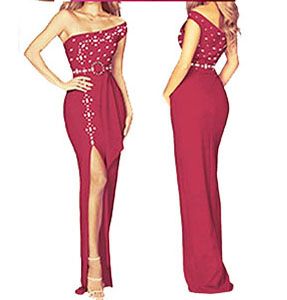 Vestido de fiesta con pedrería