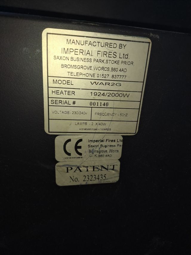 Estufa eléctrica de pared