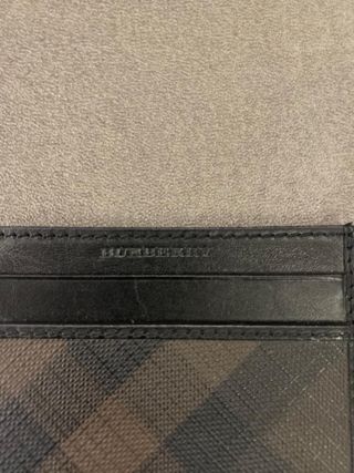 Porta carte di credito Burberry in pelle