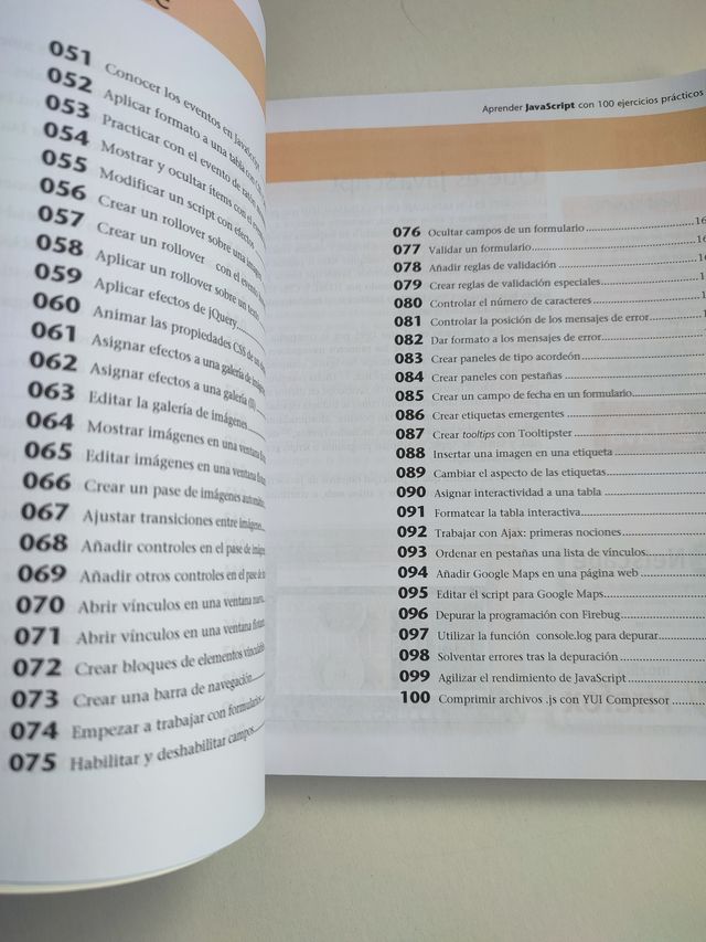 Aprender Javascript con 100 ejercicios prácticos