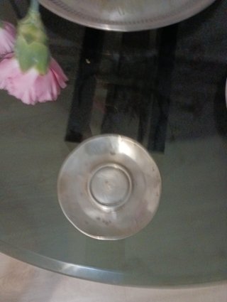 Cenicero de plata.primera de leyon contraste.