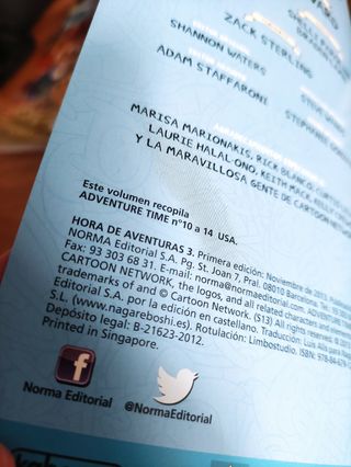 Comic Hora de aventuras 3 - Primera edición