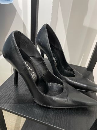 zapatos tacon negros