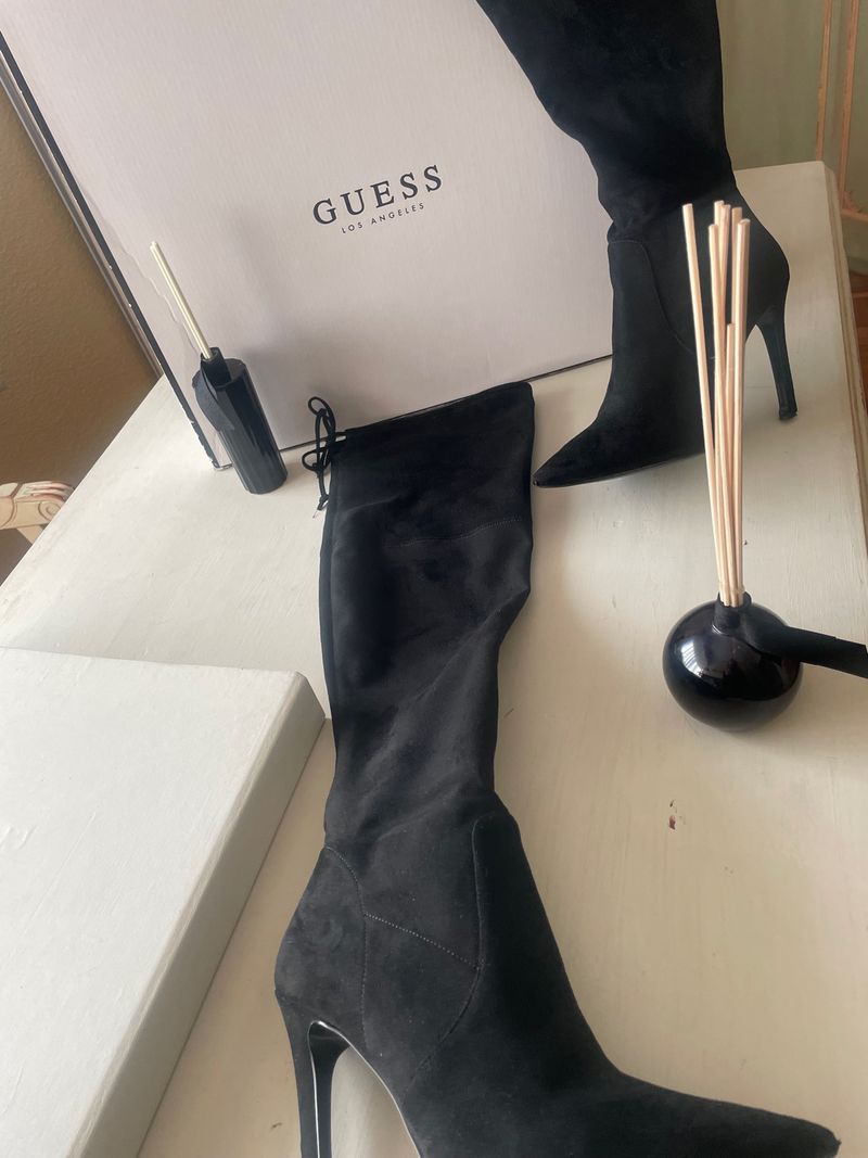 Ropa Botas Negras Mosqueteras Tacon Boots Bota Mosquetera Negra