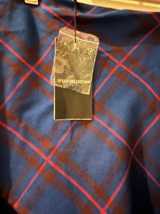 Falda escocesa color azul