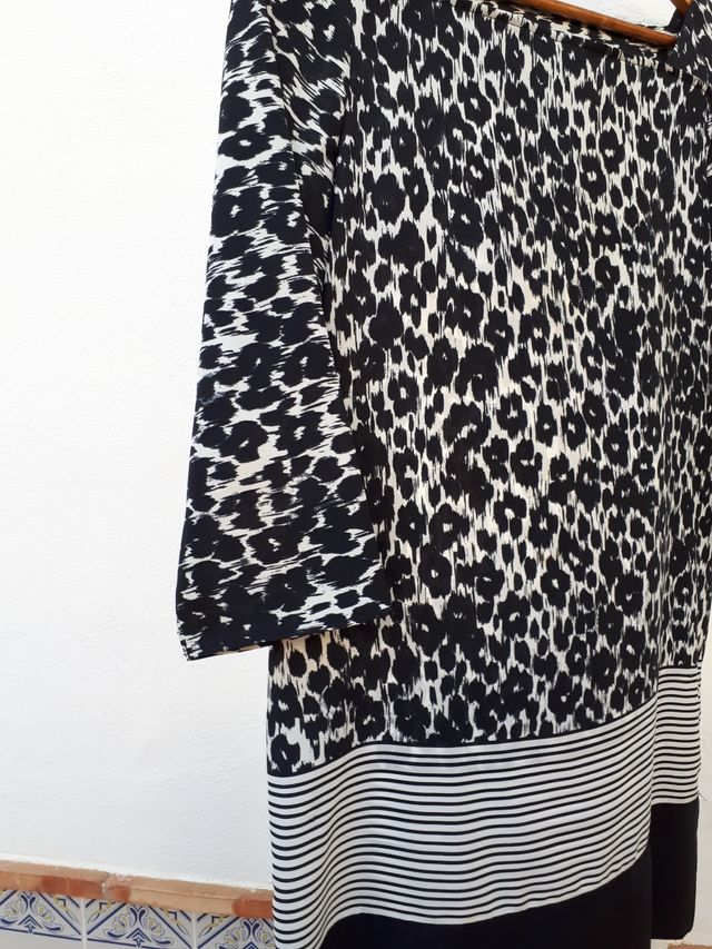 Vestido sedoso talla M marca Zara