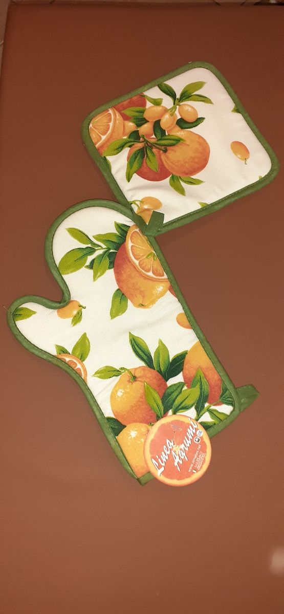 Set guanto forno e presina