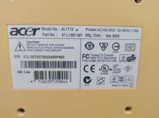 Monitor PC ACER AL1712