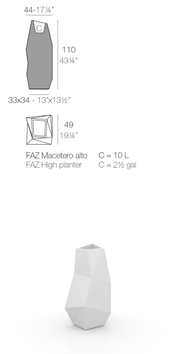 Macetero FAZ de Vondom