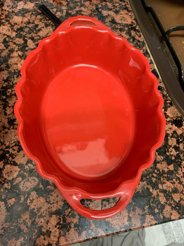 Dos bandejas horno ceramica 