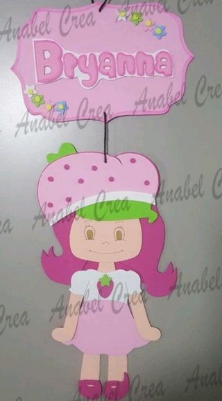 Muñeca tarta de fresa personslizada