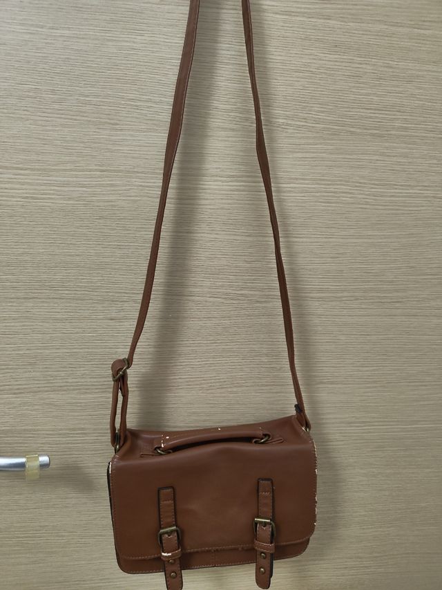 Borsa vintage pelle beige