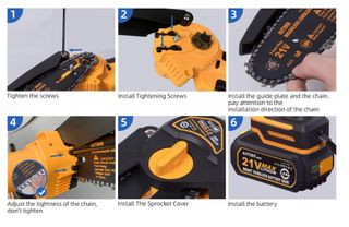 MOTOSIERRA INALAMBRICA MINI "AUTDER" BATERIA 21V