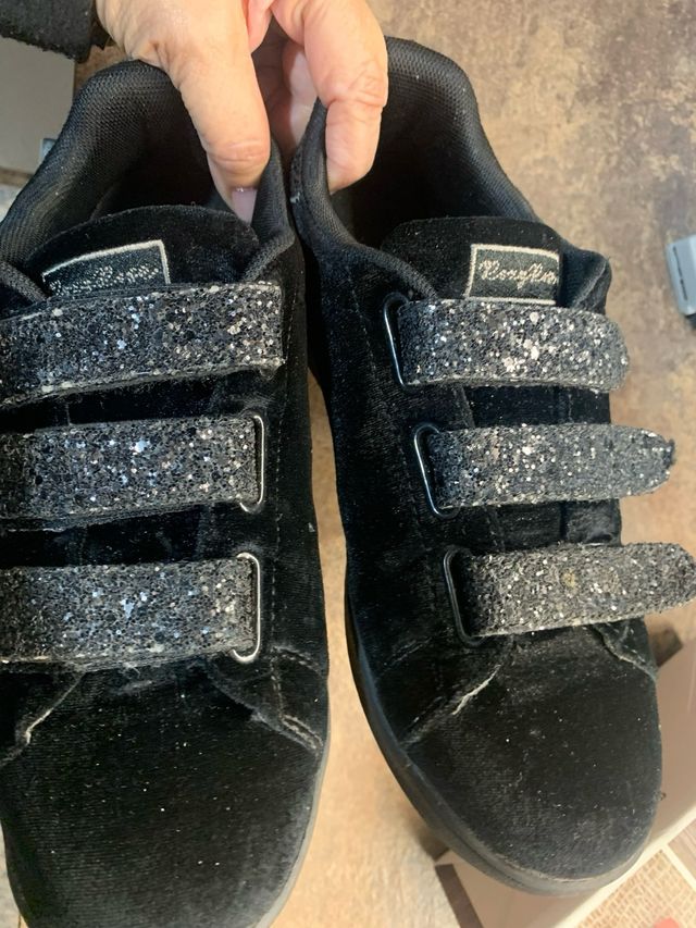 sneakers velluto nero da donna