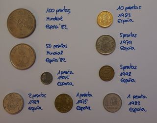 Monedas de colección antiguas Mundial 82
