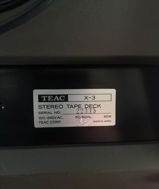 Magnetofono reel to reel TEAC X3