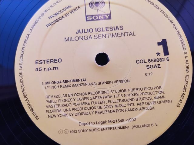 Vinilo Julio Iglesias