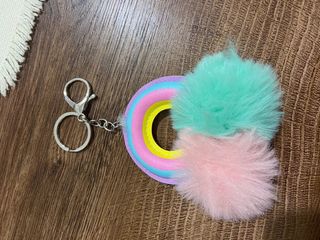portachiavi con arcobaleno
