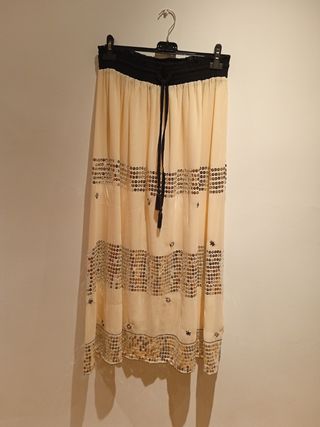 Falda beige 