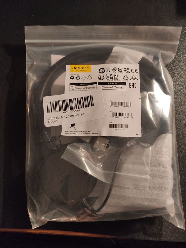 Auriculares diadema cable Jabra Evolve 20 ms