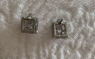 Pendientes cruz brillantes