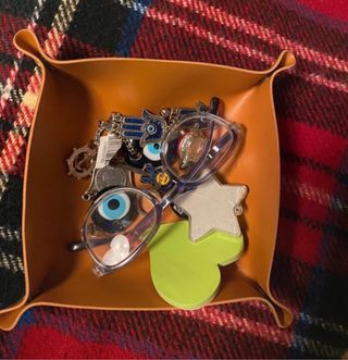 portaoggetti in simil pelle