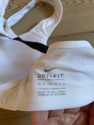 Top/Reggiseno sportivo bianco “Nike” Dri fit - XS